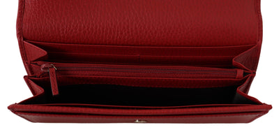 Red Icon Leather Wallet