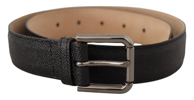 Black Calf Leather Brown Backend Belt