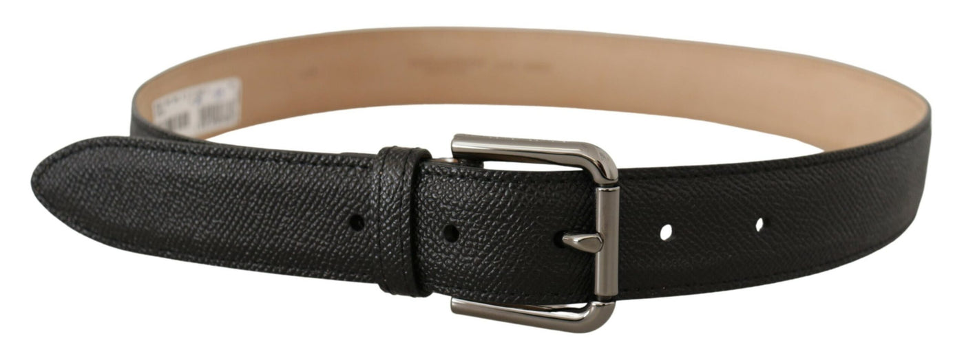 Black Calf Leather Brown Backend Belt