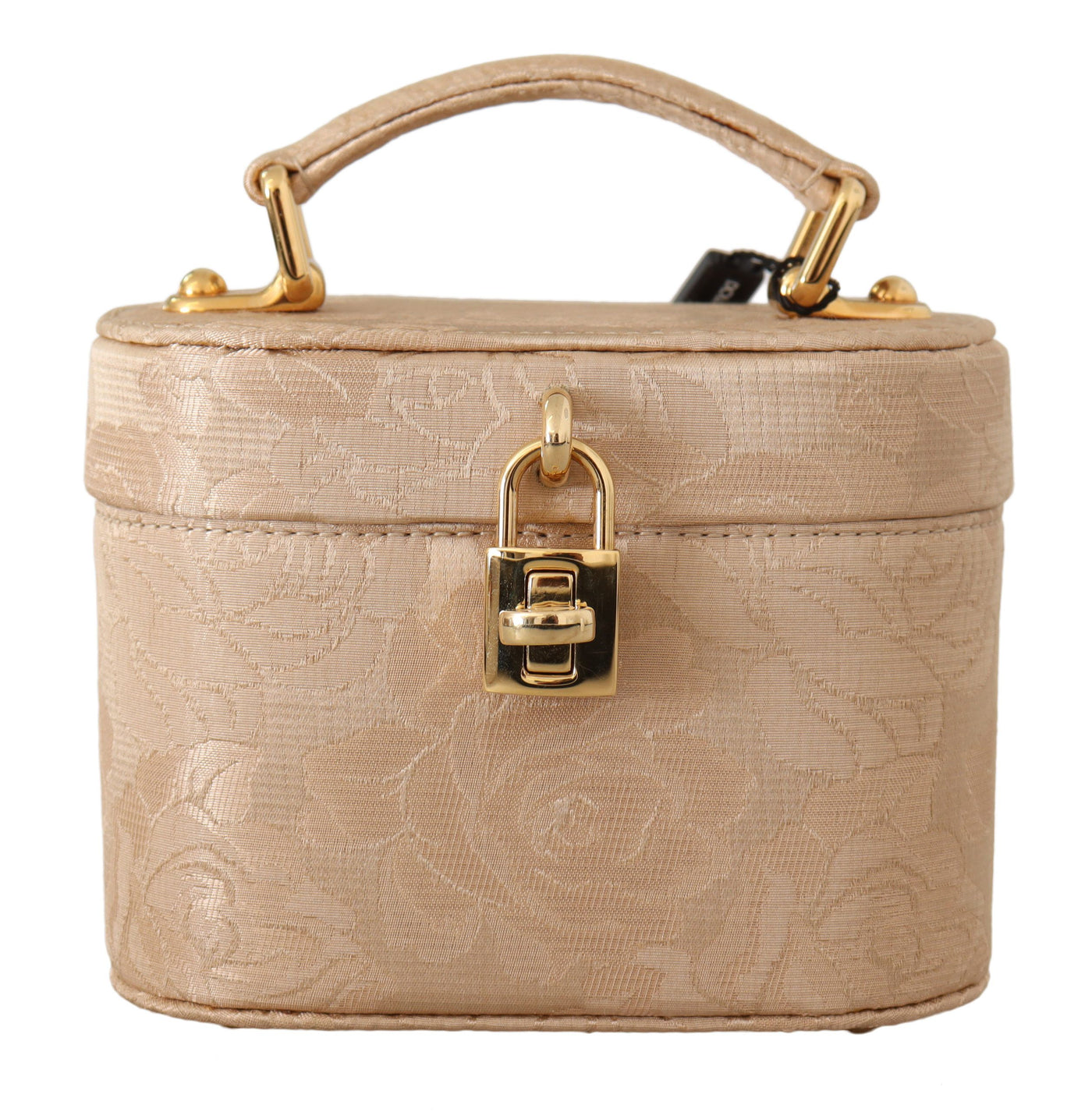 Beige Brocade ALTA MODA Makeup Mini Hand Satchel Purse