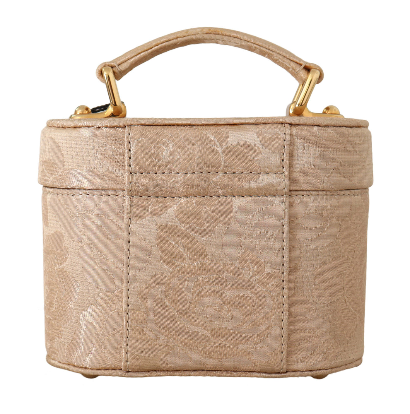 Beige Brocade ALTA MODA Makeup Mini Hand Satchel Purse