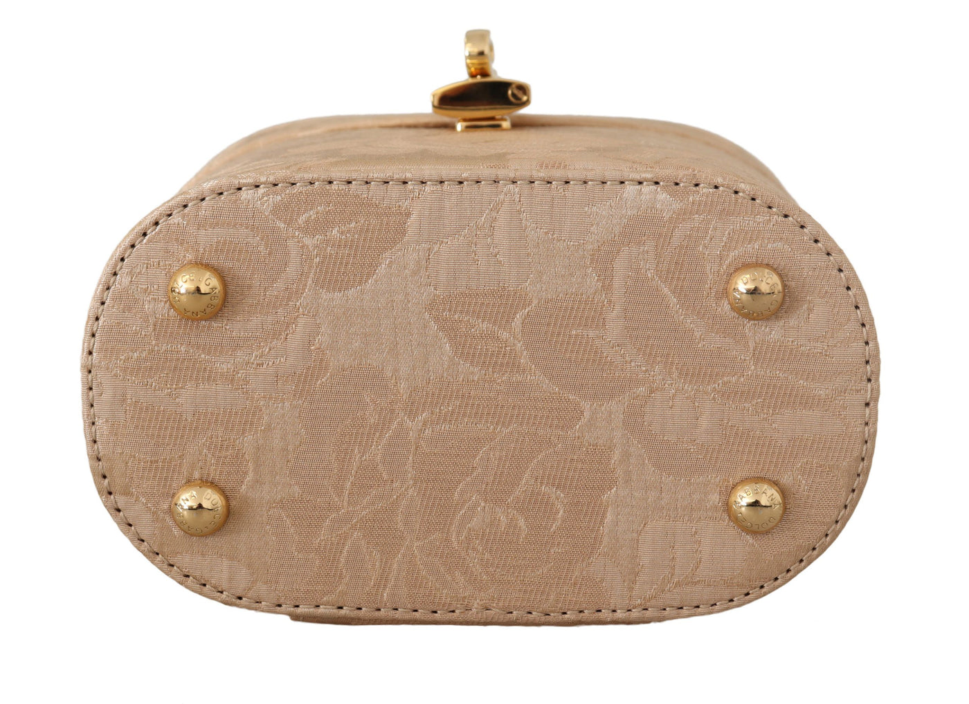 Beige Brocade ALTA MODA Makeup Mini Hand Satchel Purse