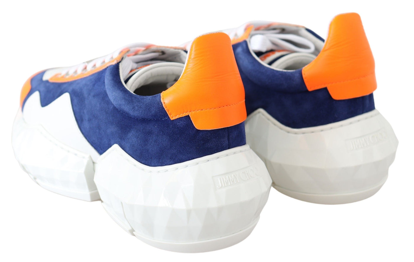 Diamond Blue Orange Leather Sneaker