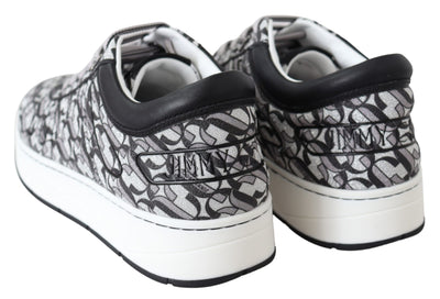 Silver Black Glitter Hawaii Sneakers