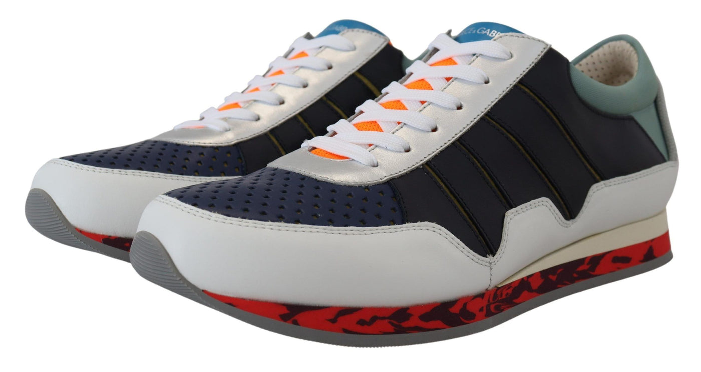 Multicolor Leather Sport Low Top Sneakers