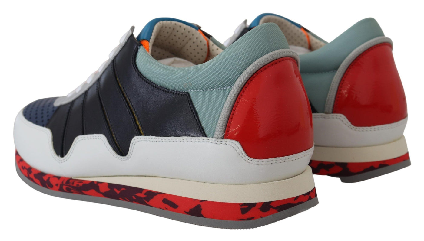 Multicolor Leather Sport Low Top Sneakers