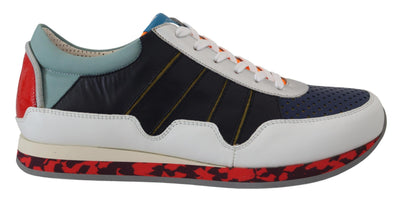 Multicolor Leather Sport Low Top Sneakers