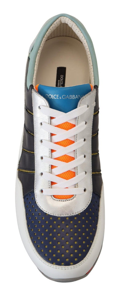 Multicolor Leather Sport Low Top Sneakers