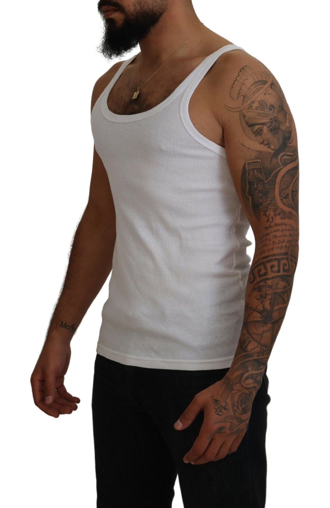 Cotton White Tank Sleeveless Underwear T-shirt