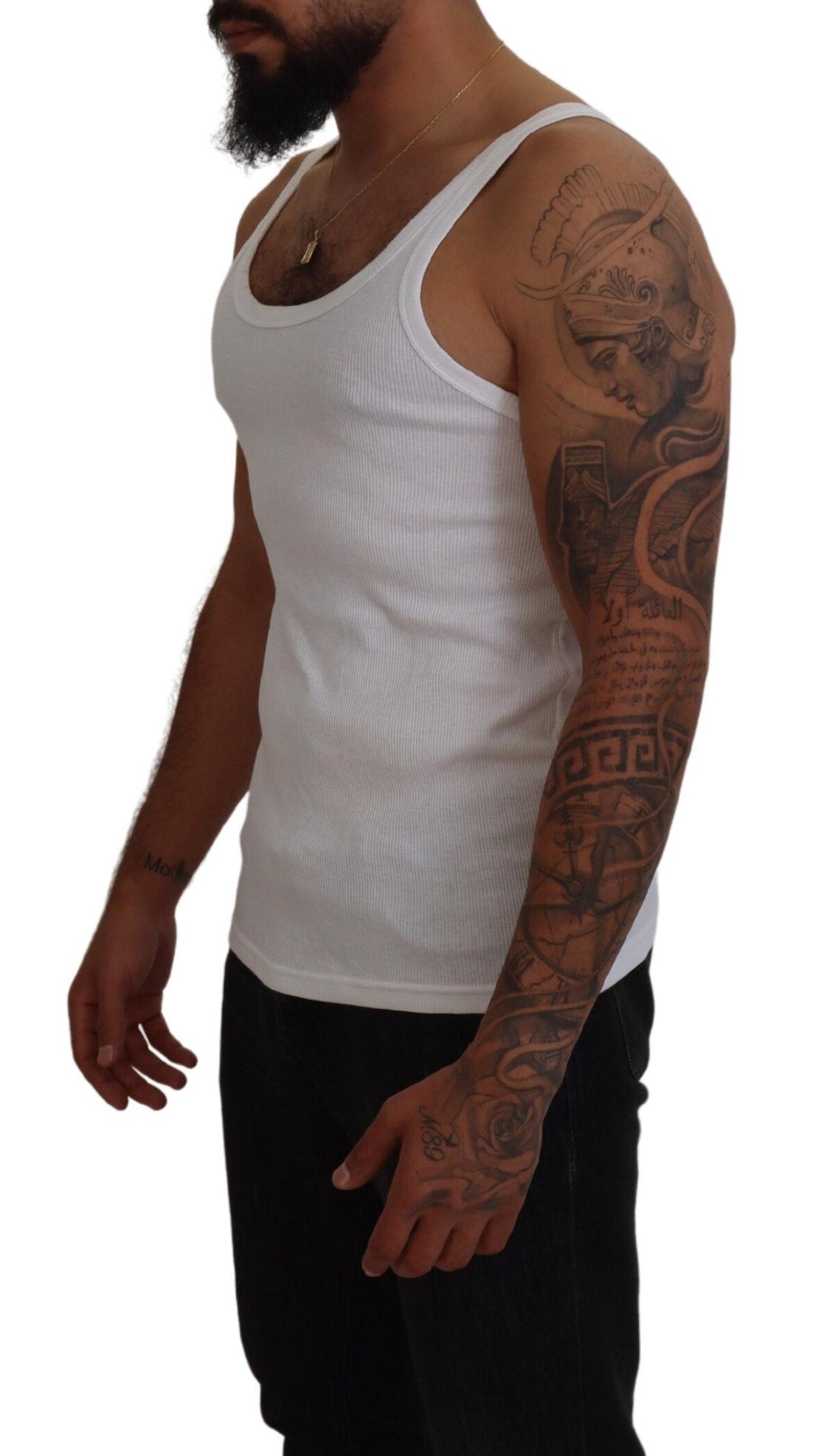 Cotton White Tank Sleeveless Underwear T-shirt