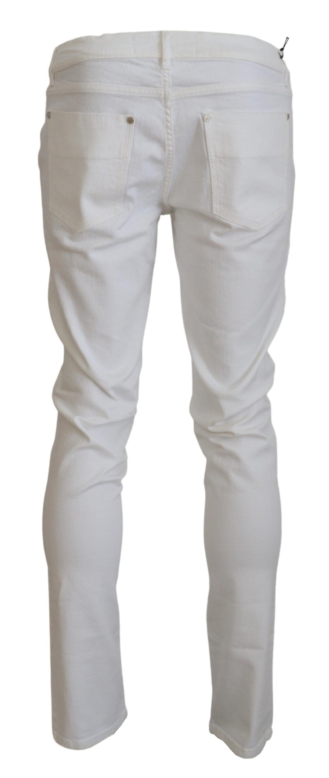 White Cotton Formal Men Pants