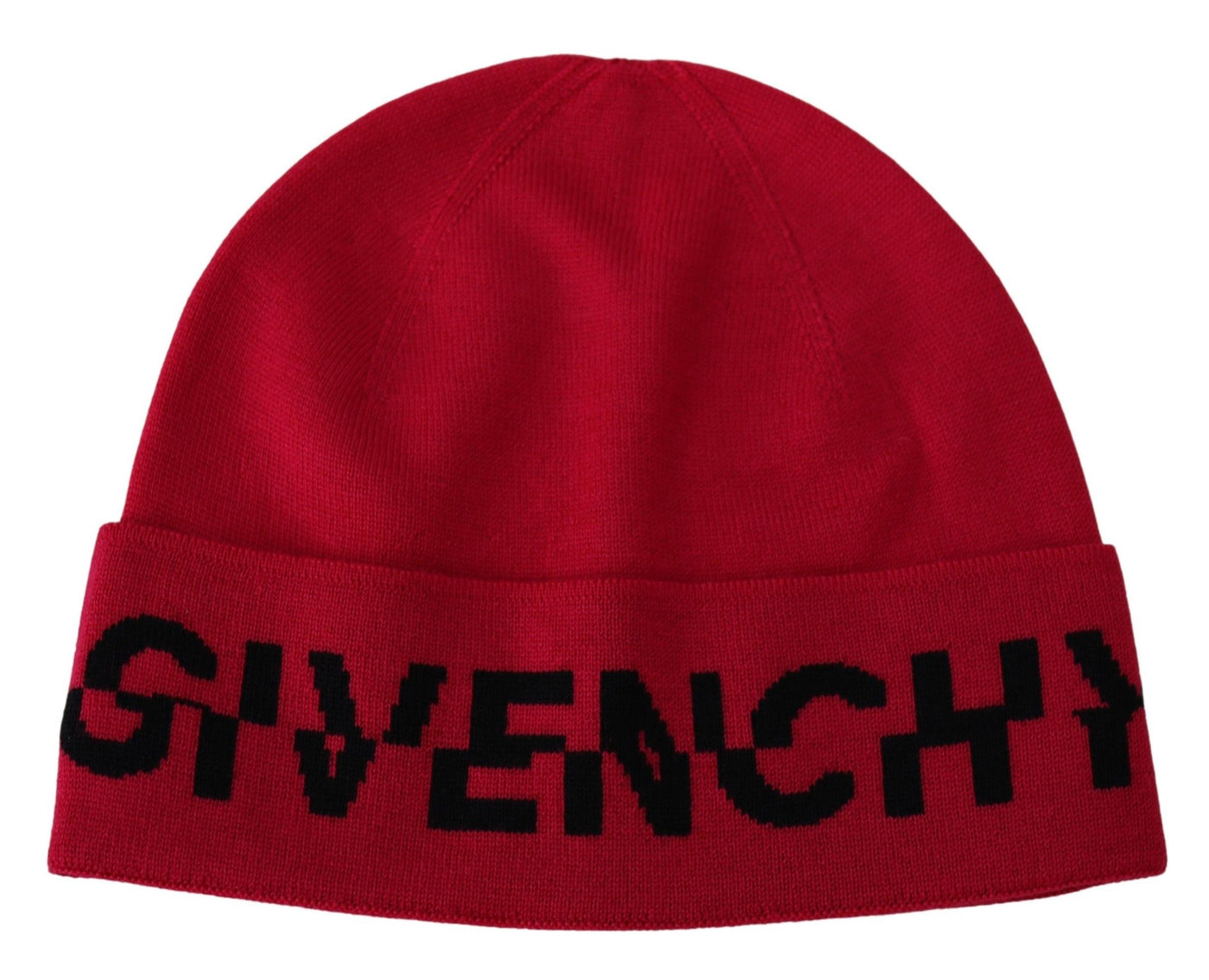 Red Pink Wool Beanie Unisex Men Women Beanie Hat