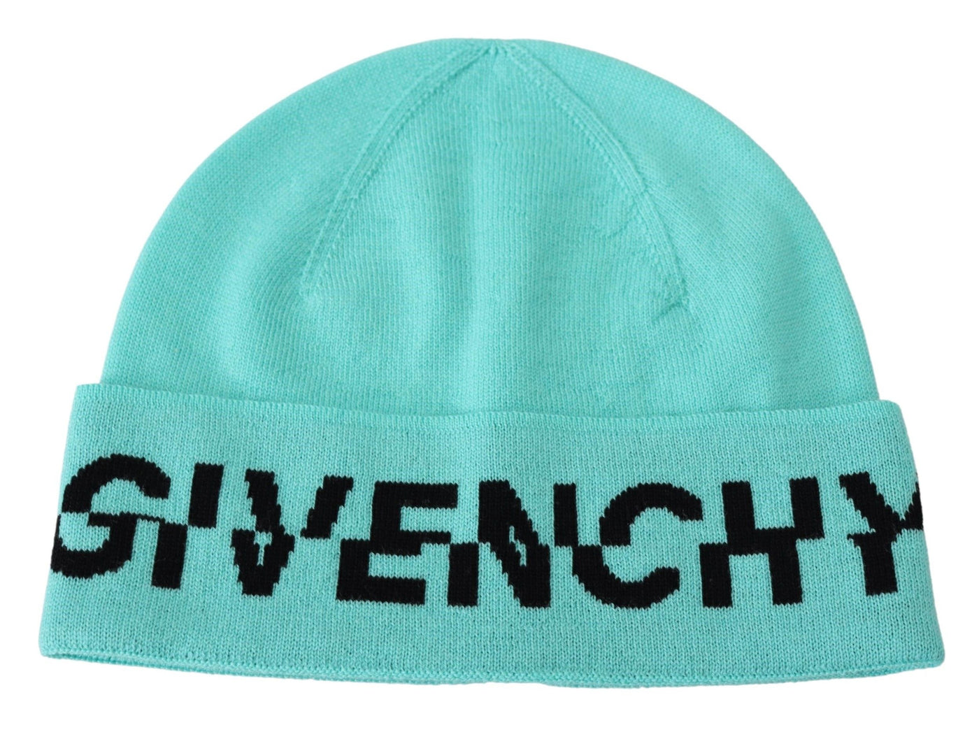 Green Wool Beanie Unisex Logo Hat