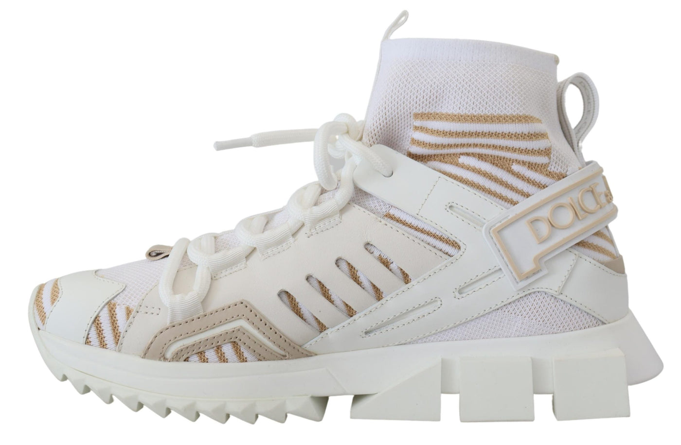 White Beige Sorrento Sneakers Shoes