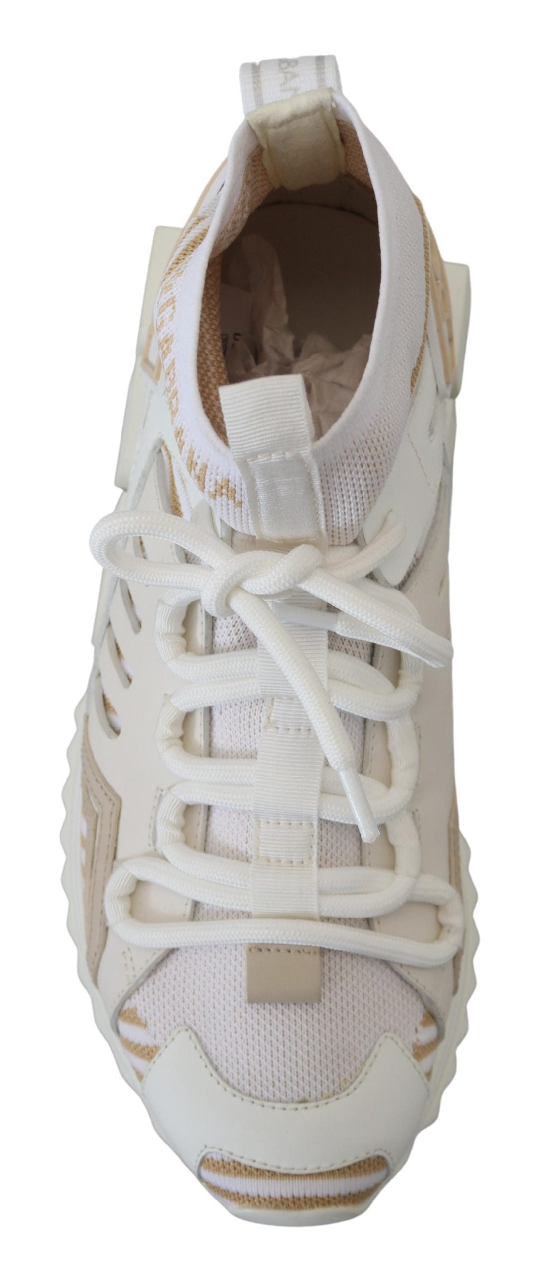 White Beige Sorrento Sneakers Shoes