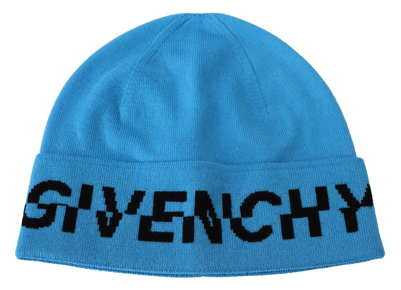 Blue Wool Hat Logo Winter Warm Beanie Unisex Hat