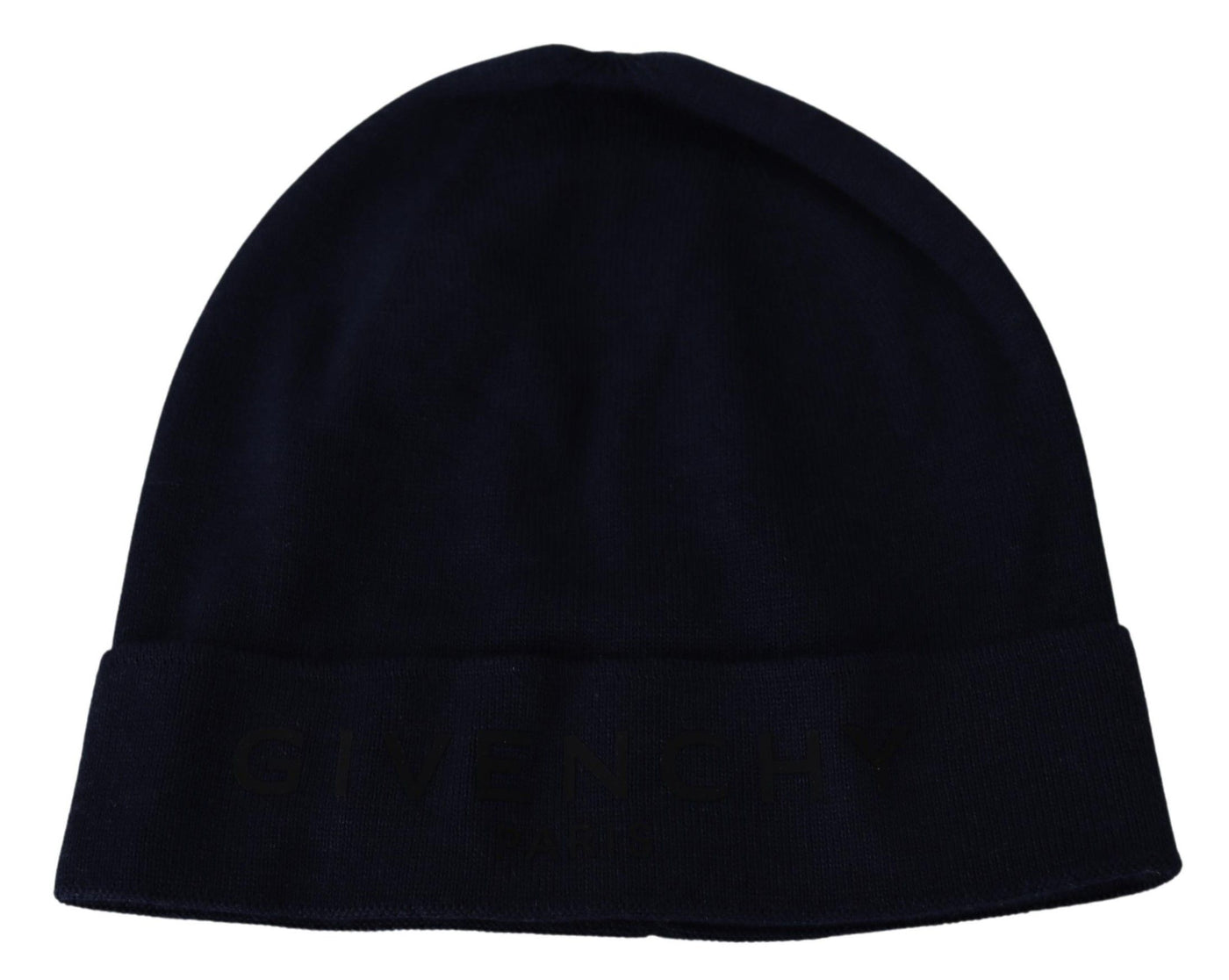 Blue Cotton Cashmere Beanie Winter Hat