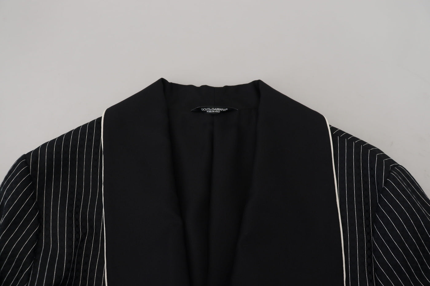 Black Robe Striped DG Patch Jacket Men Blazer