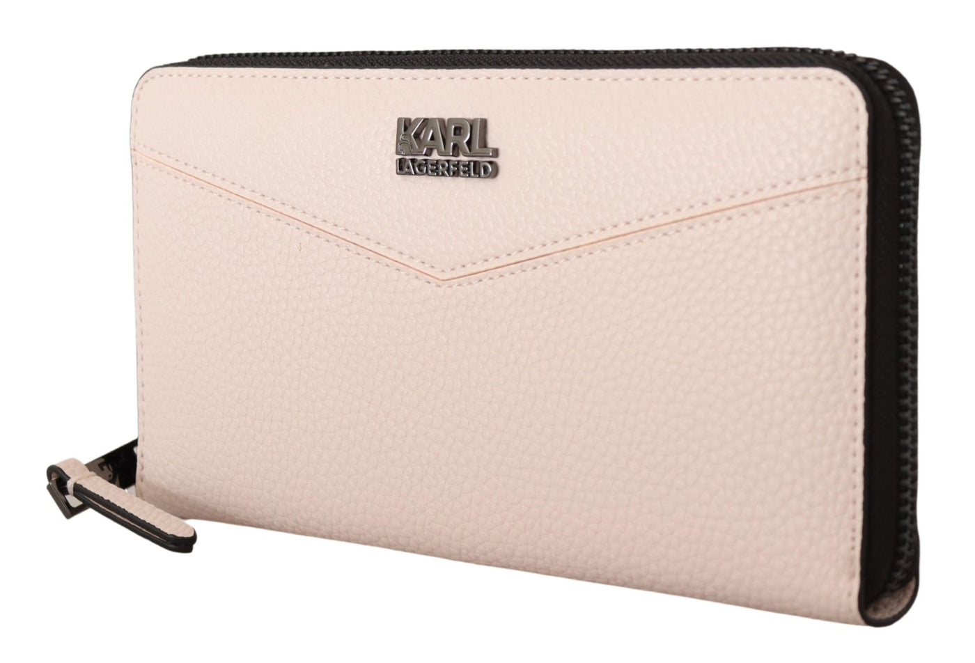 Light Pink Zip Closure Karl Wallet