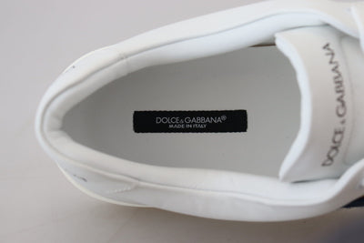 White Leather DG Logo Casual Sneakers Shoes