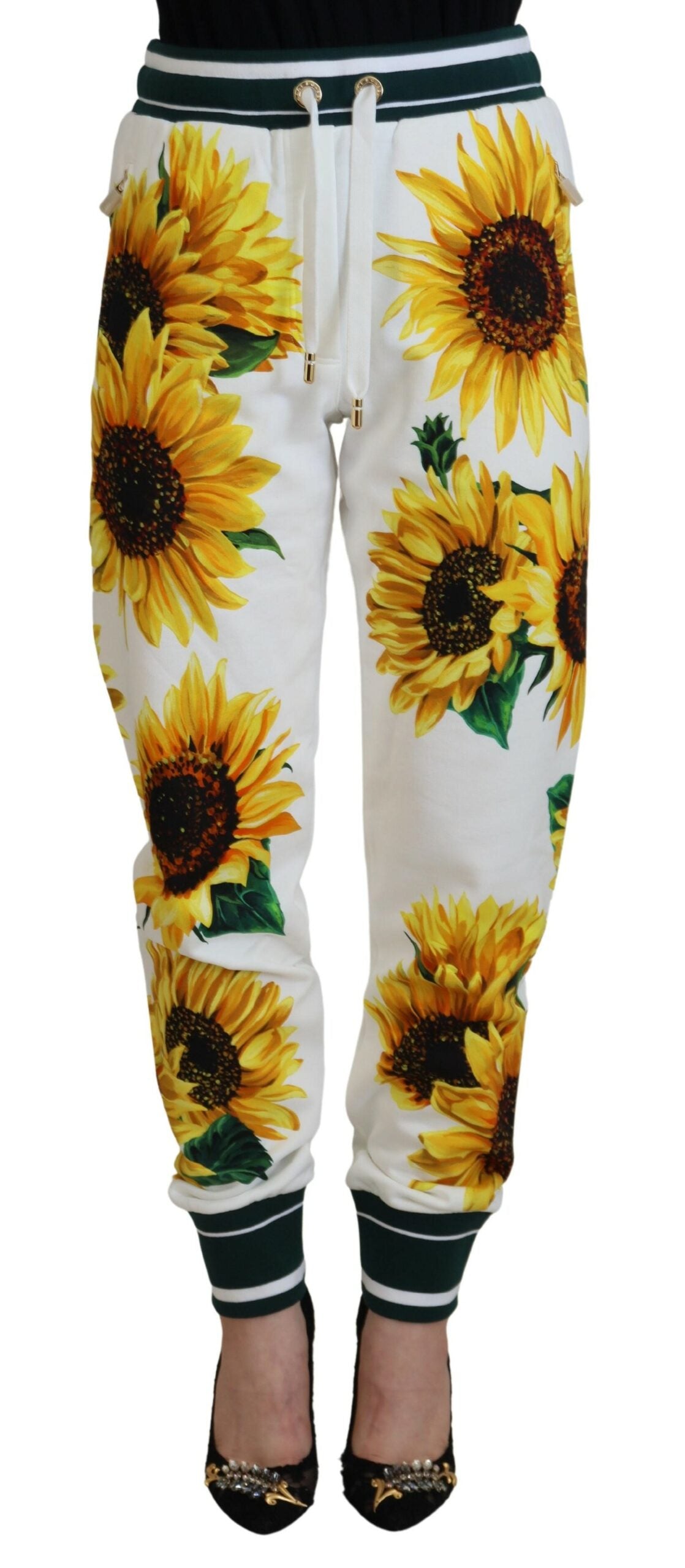 White Sunflower Sweatpants Trouser Pants