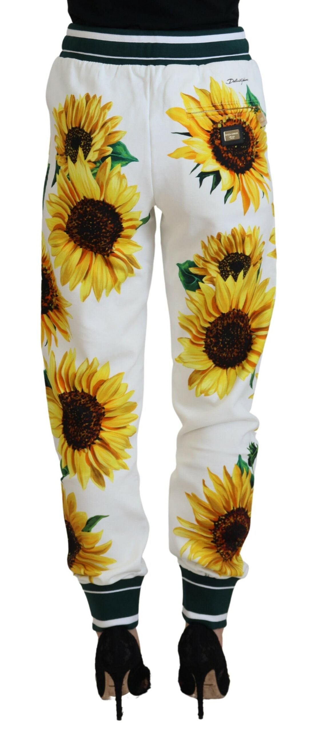 White Sunflower Sweatpants Trouser Pants