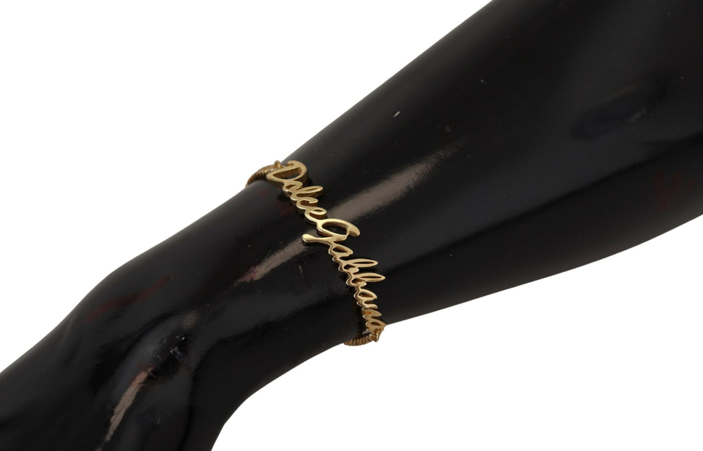 Gold Plated 925 Sterling Silver Chain Logo Bracelet