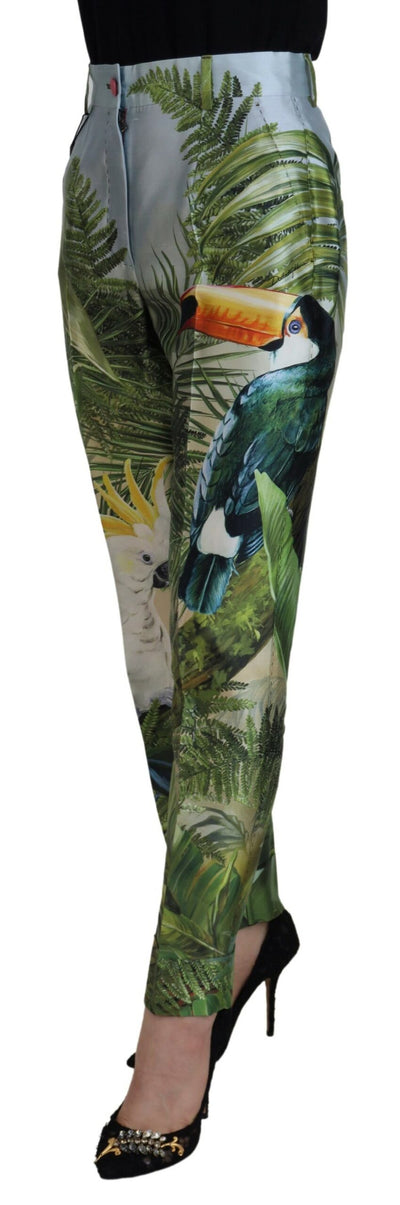 Multicolor JunglePrint Tapered Pants