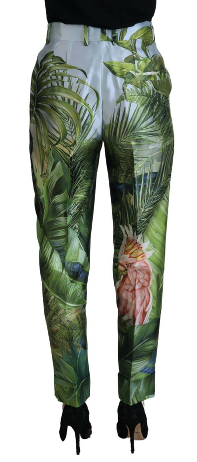 Multicolor JunglePrint Tapered Pants