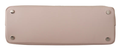 Light Pink Mauve Leather Shoulder Bag