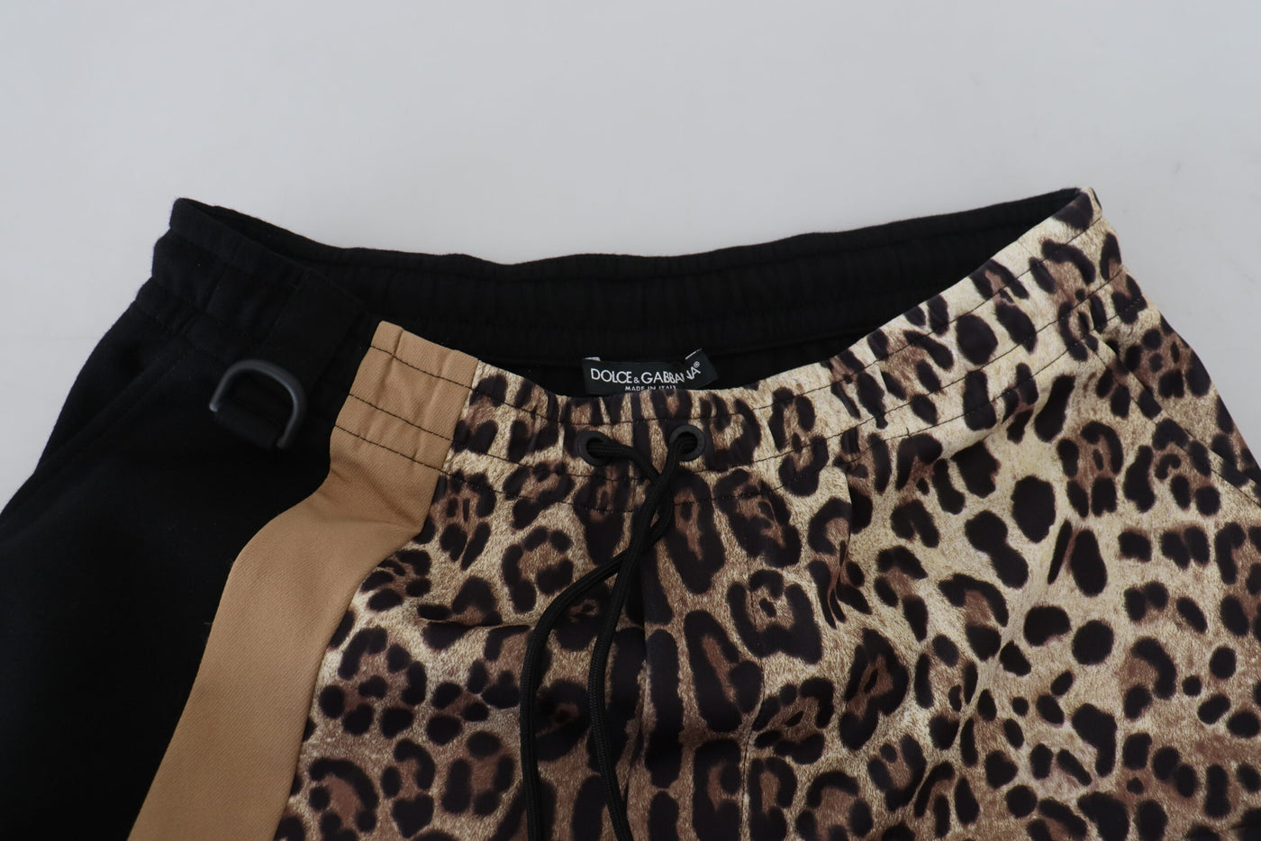 Multicolor Leopard Print Cargo Jogger Pants