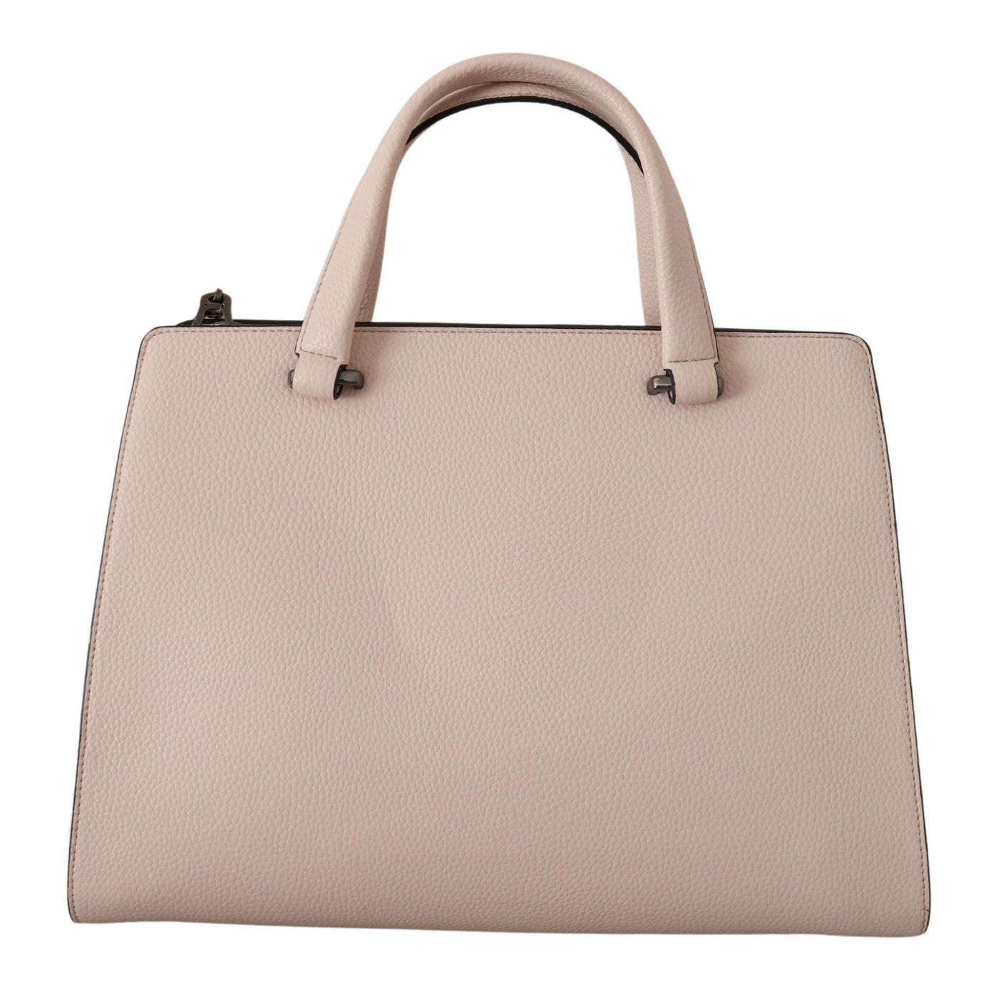 Light Pink Leather Tote Shoulder Bag