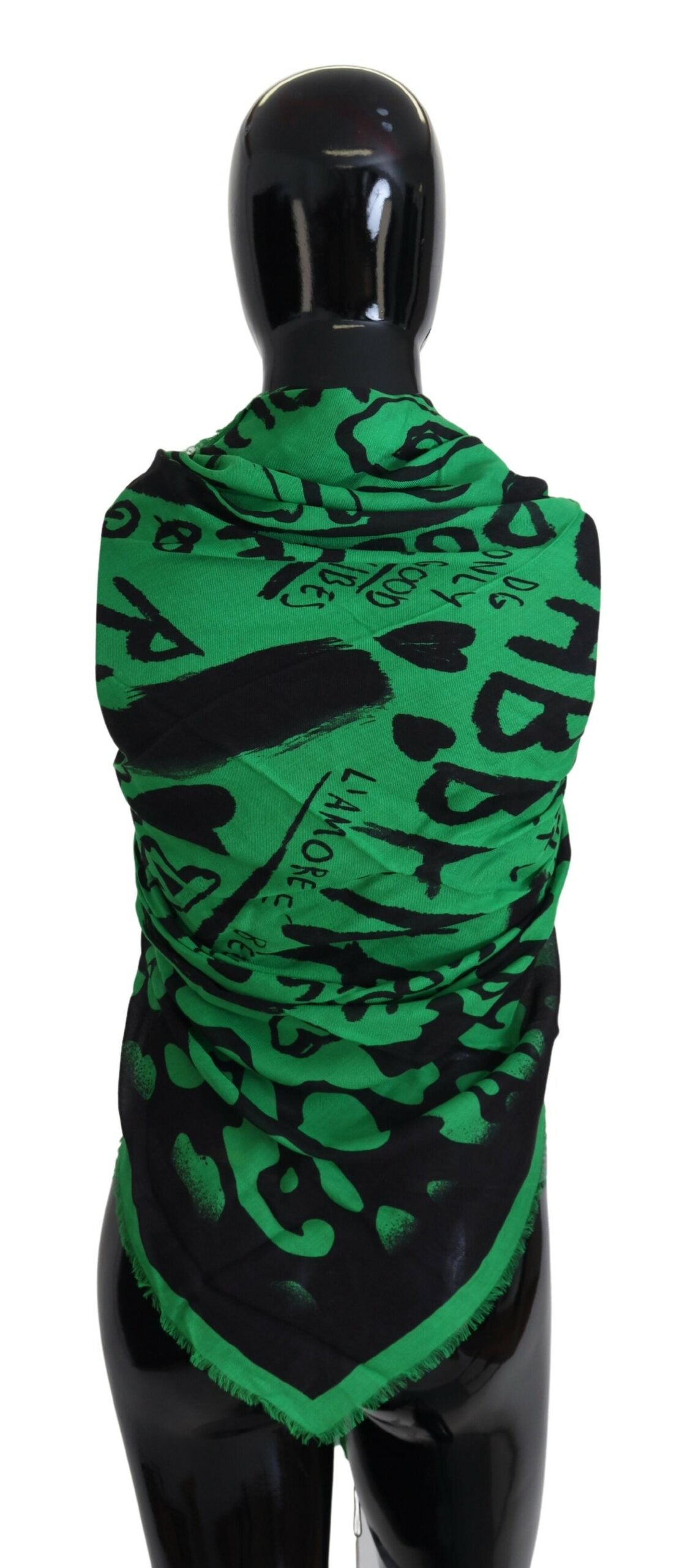 Green Amore Scarf Neck Warm Shawl Scarf