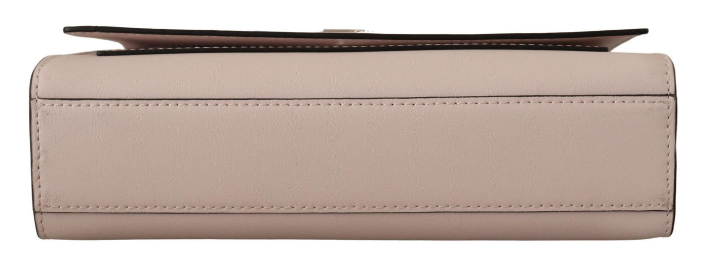 Light Pink Leather Shoulder Bag