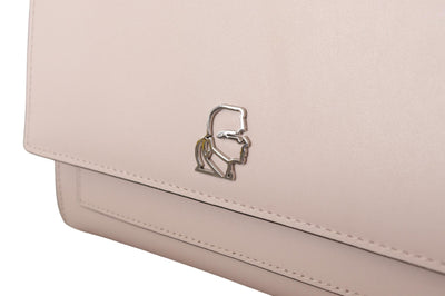 Light Pink Leather Shoulder Bag