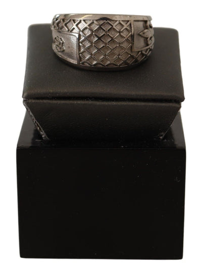 Rhodium 925 Sterling Silver Mens Ring