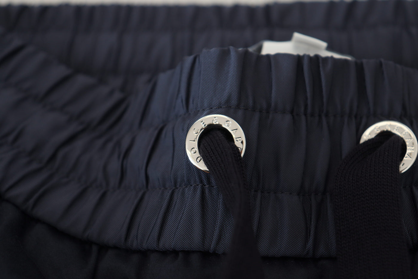 Dark Blue Cotton Zipper Jogger Pants