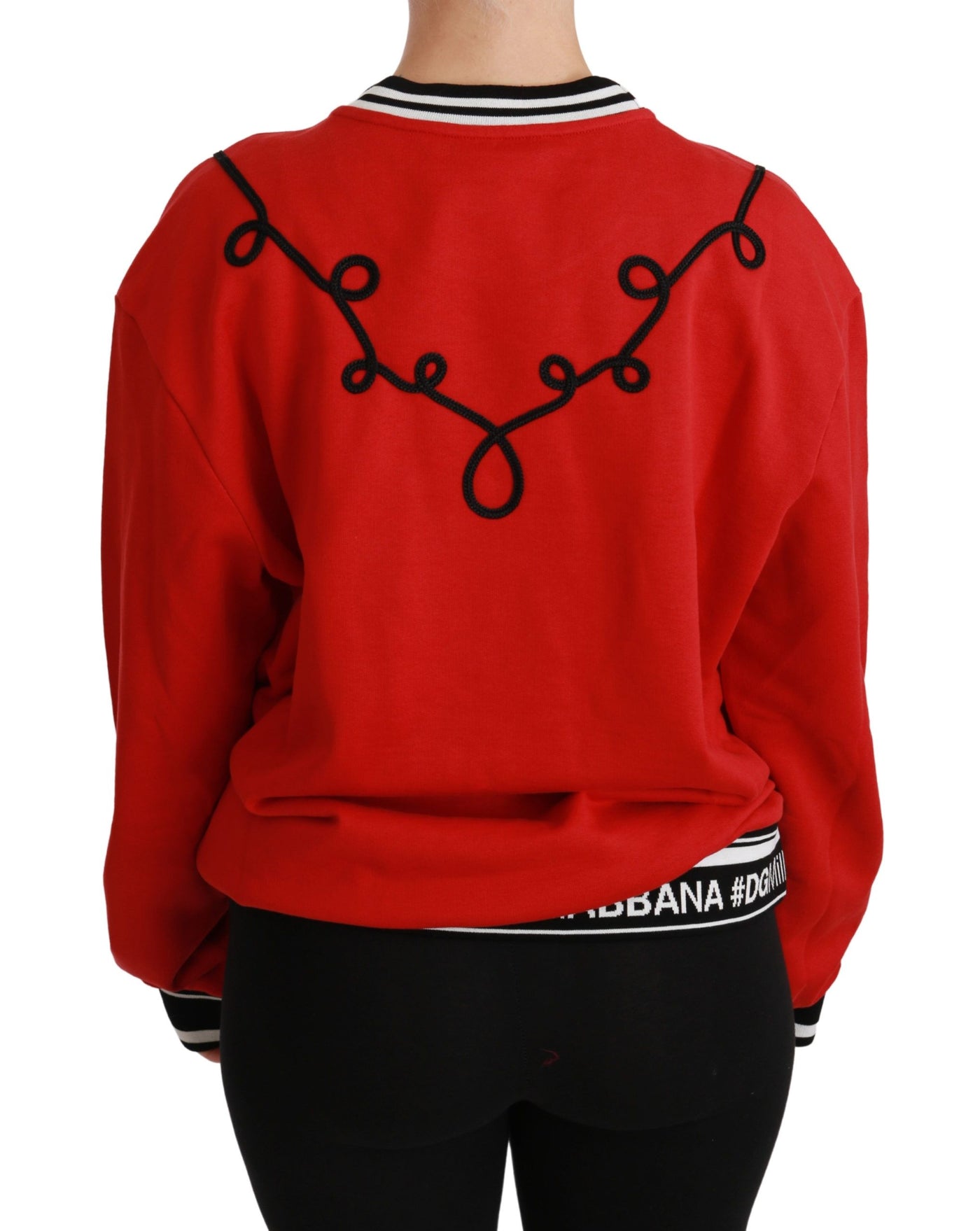 Red Queen Sequined Love Pullover Sweater