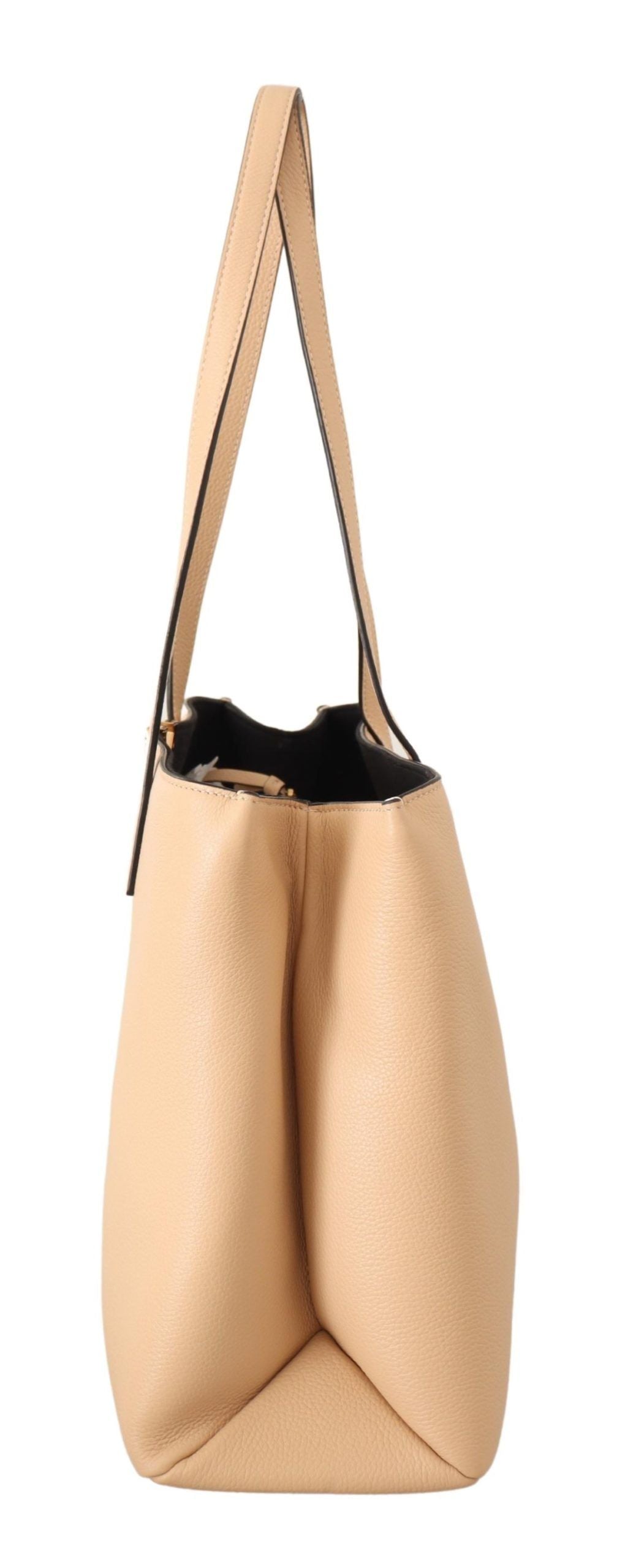 Nude Calf Leather Tote Shoulder & Handbag