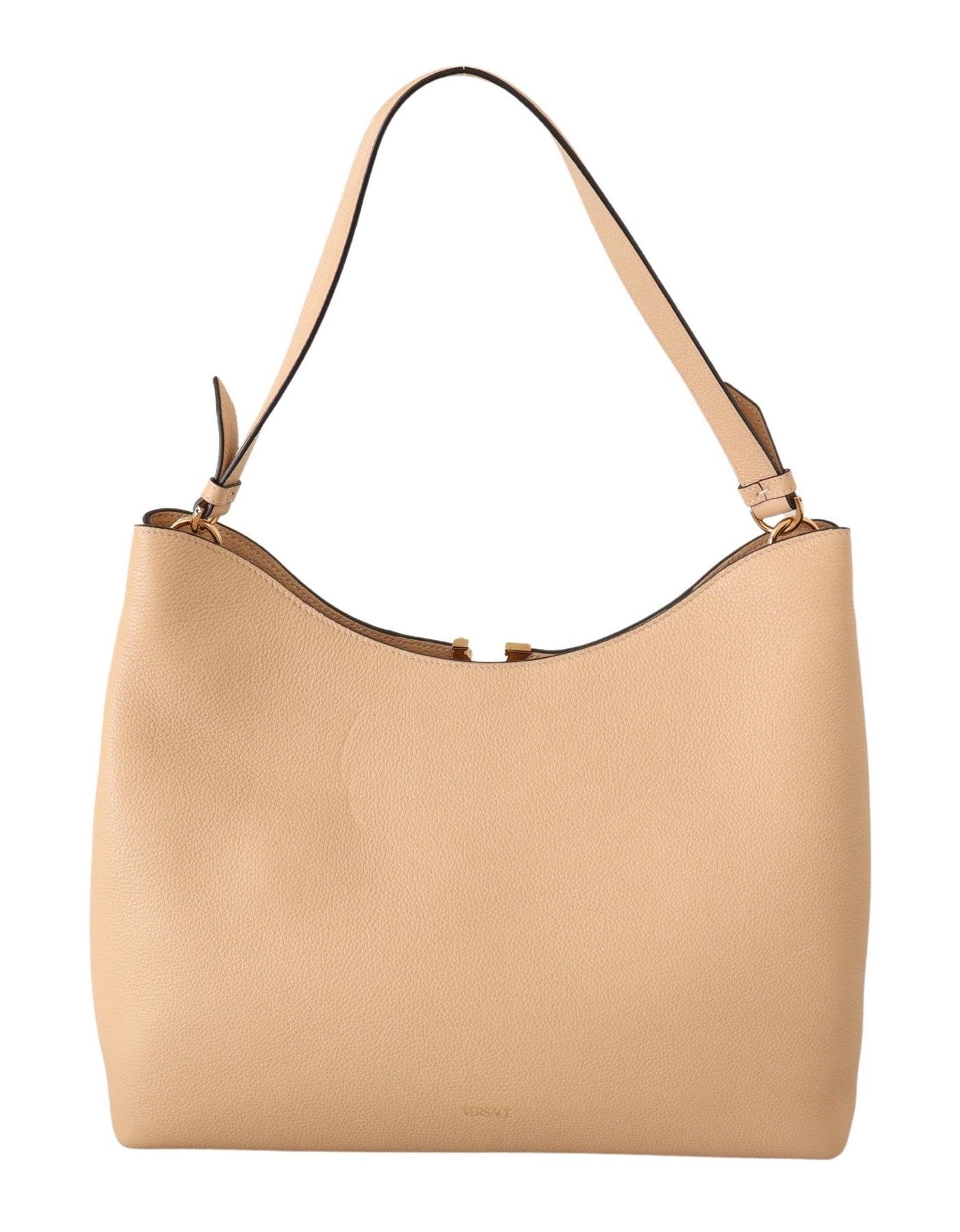 Nude Calf Leather Hobo Shoulder & Handbag