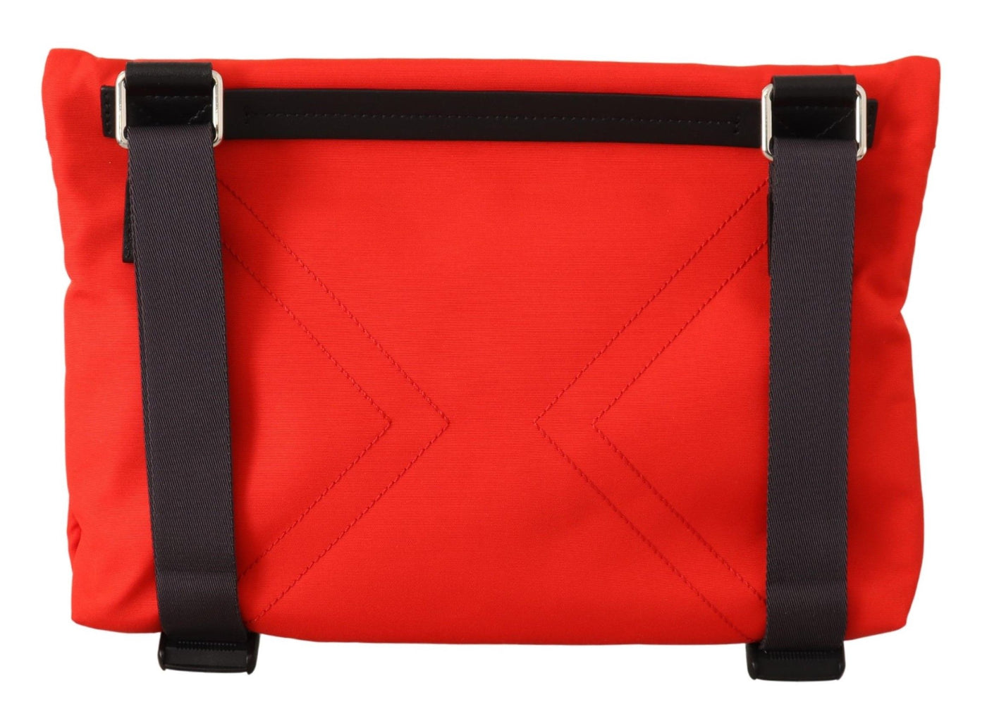 Red Polyamide Downtown Flat Crossbody Bag