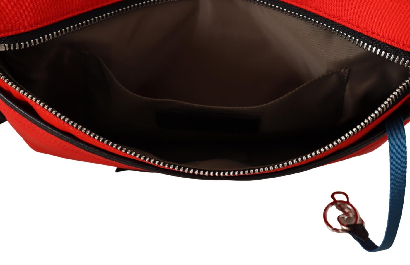 Red Polyamide Downtown Flat Crossbody Bag