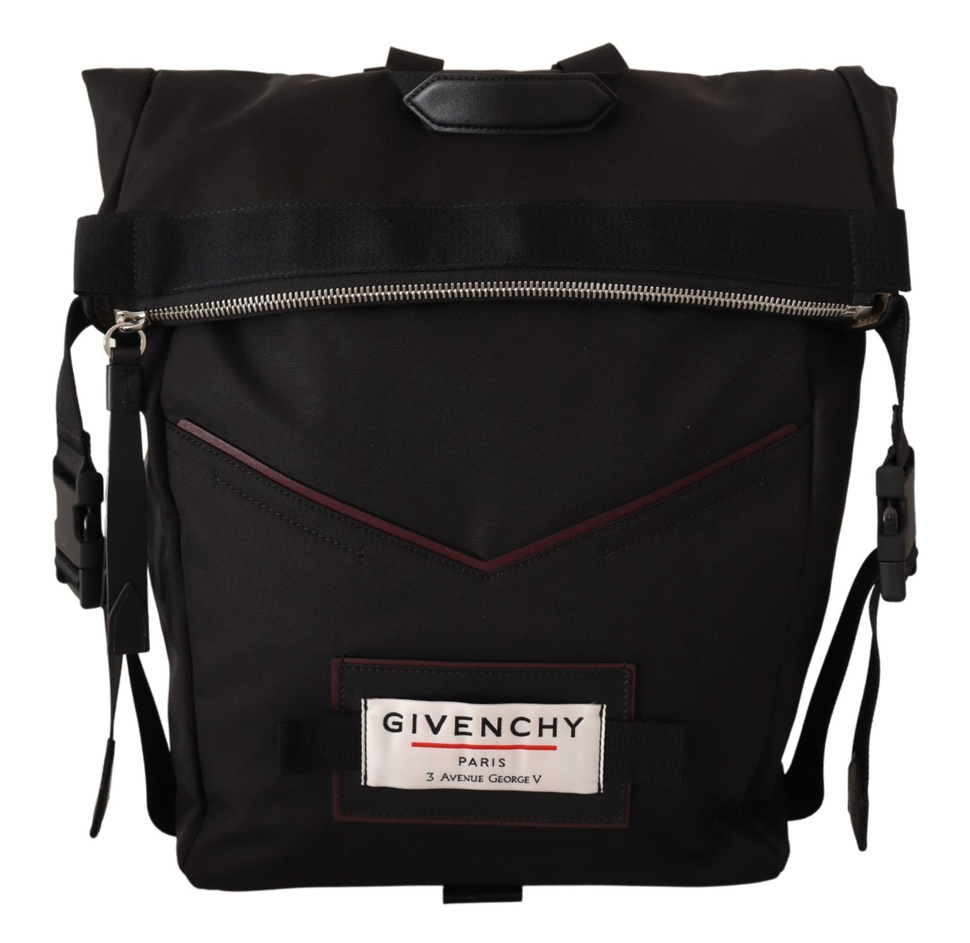 Black Fabric Downtown Top Zip Backpack