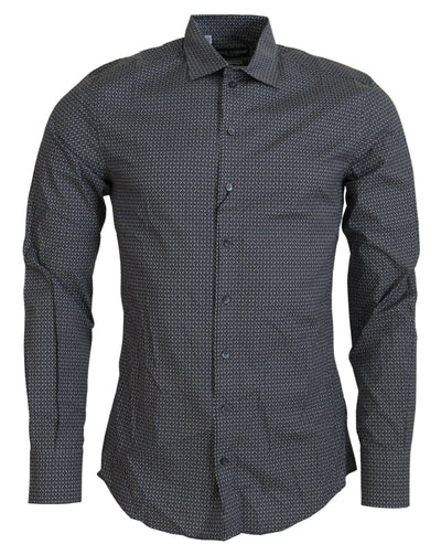 Gray Patterned SICILIA Long Sleeves Shirt