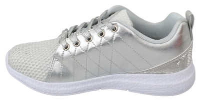 Gisella Silver Polyester Sneakers Shoes