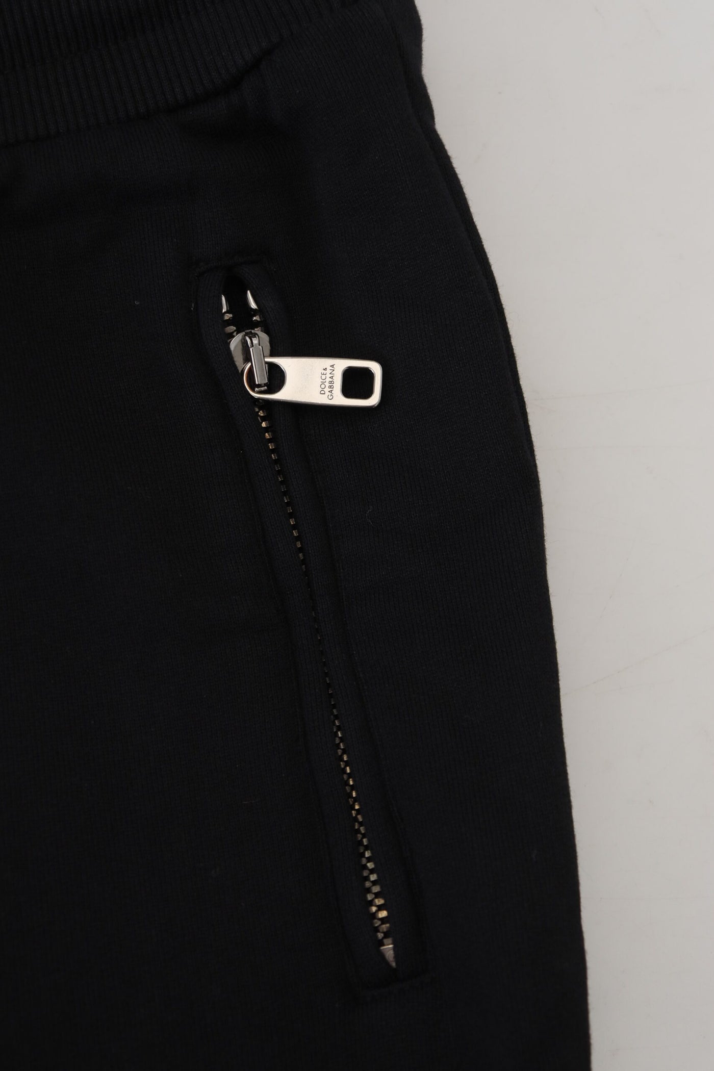 Black Cotton Drawstring Jogger Sweatpant Pants