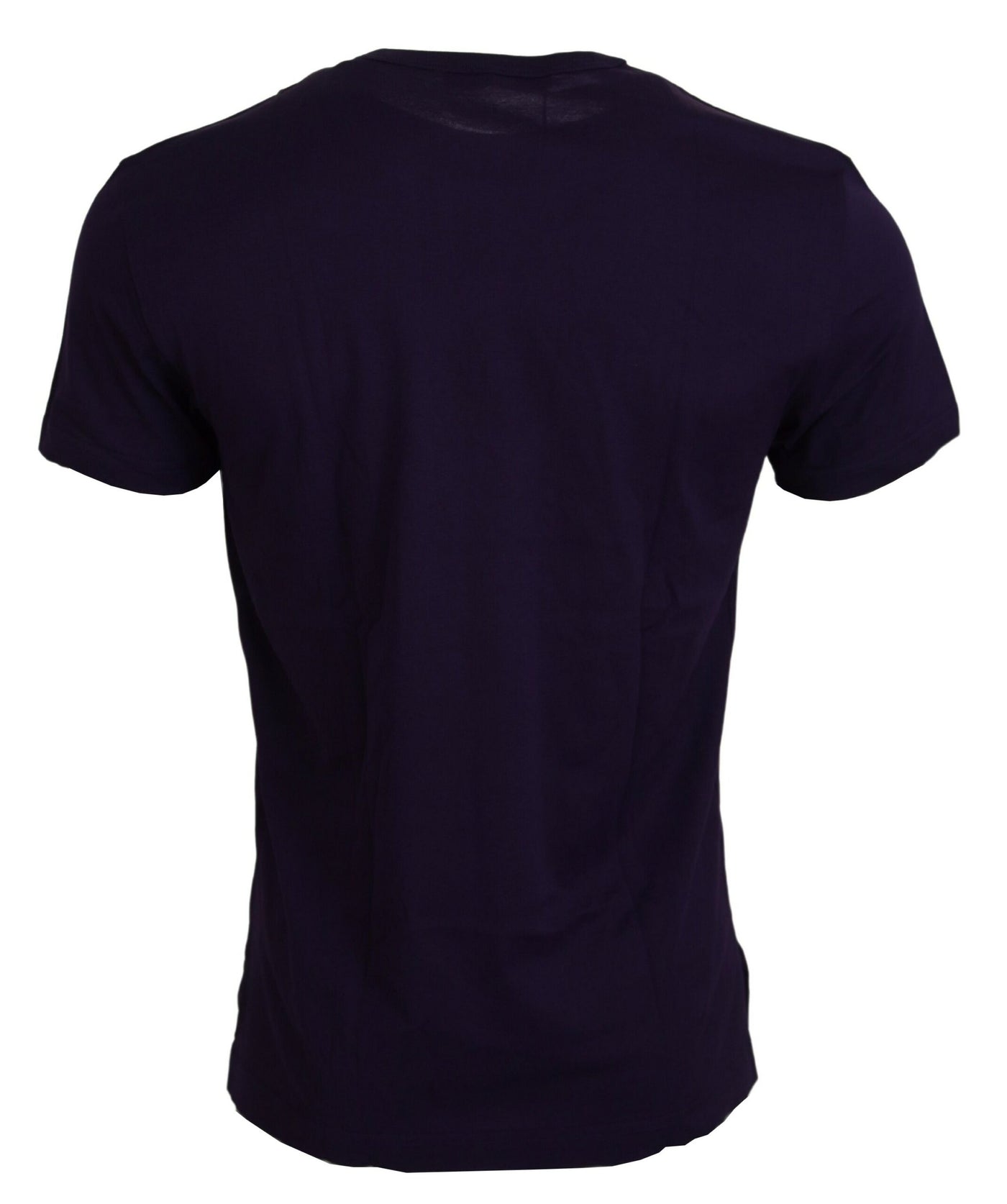 Purple Cotton Logo Short Sleeves T-shirt