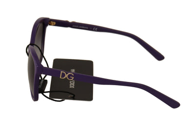 Purple Plastic Frame Gradient Lens Sunglasses