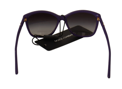 Purple Plastic Frame Gradient Lens Sunglasses