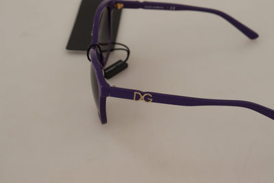 Purple Plastic Frame Gradient Lens Sunglasses